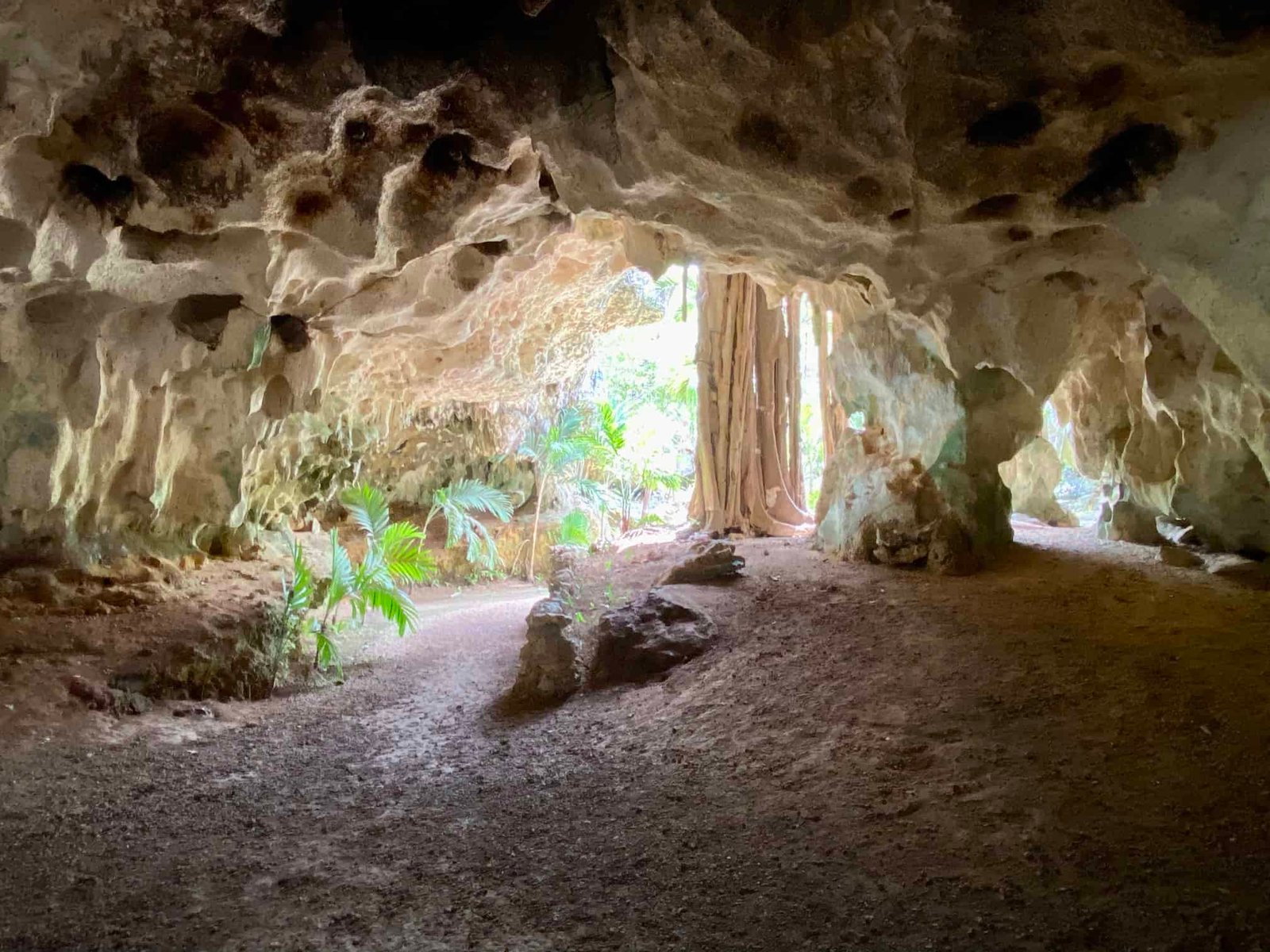 View of the inside of the Crystal Caves on Grand Cayman Island