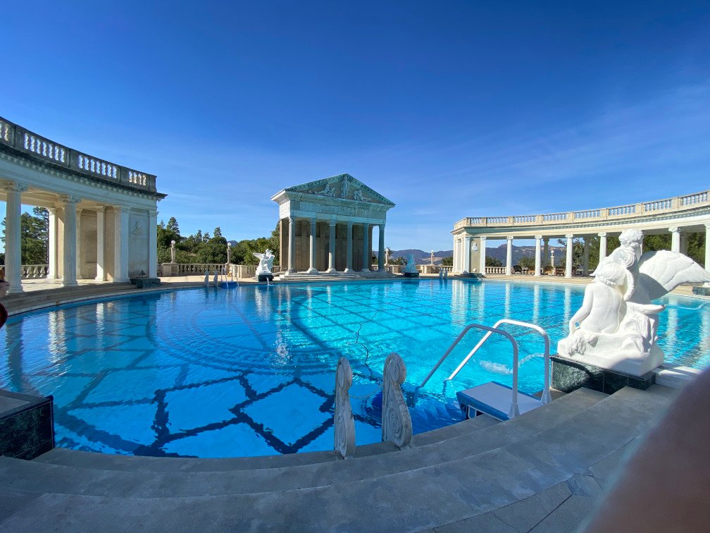 View of the Neptune Pool at Hearst Castle