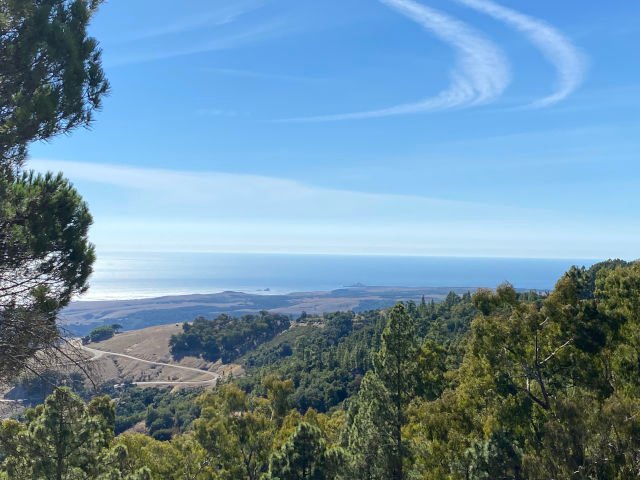 View of the California Central Coast from Hearst Castle