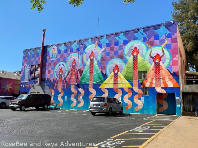 The Seven Sisters Mural in downtown San Luis Obispo