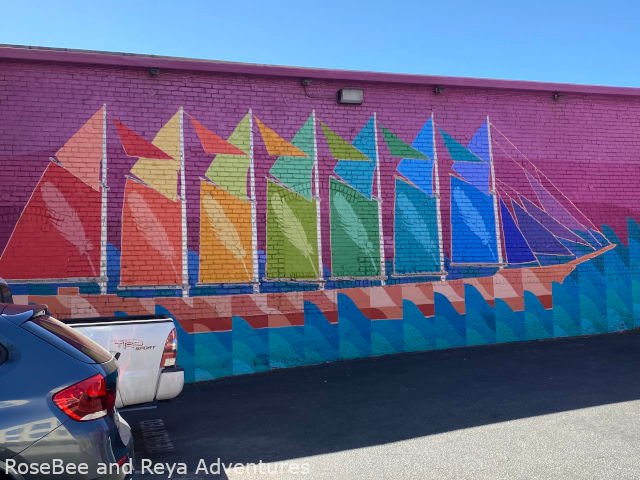 View of Mural in Downtown San Luis Obispo