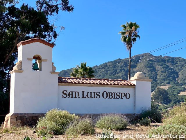 View of the San Luis Obispo city sign