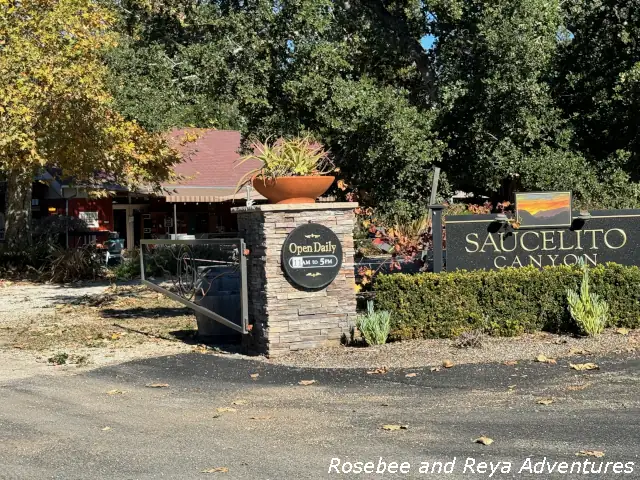 Picture of the entrance to Saucelito Canyon Winery