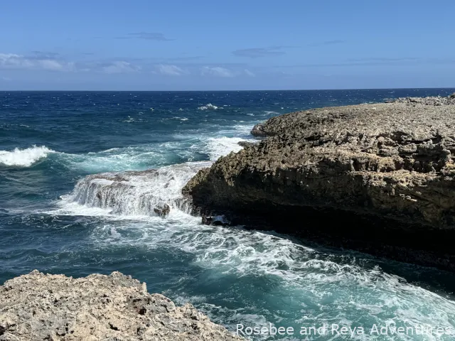 Partial view of the inlet at Boka Tabla in Curacao