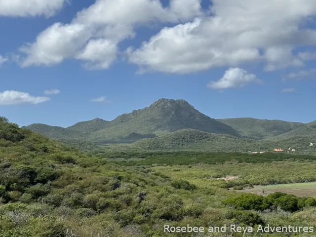 View of Mt. Christoffel at Christoffel National Park in Curacao.