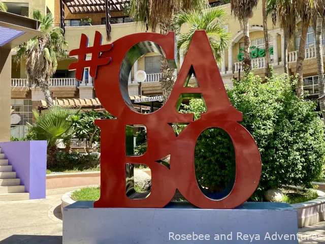 Cabo Letters in downtown Cabo San Lucas