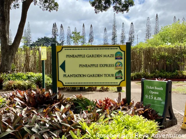 Tours available at the Dole Plantation