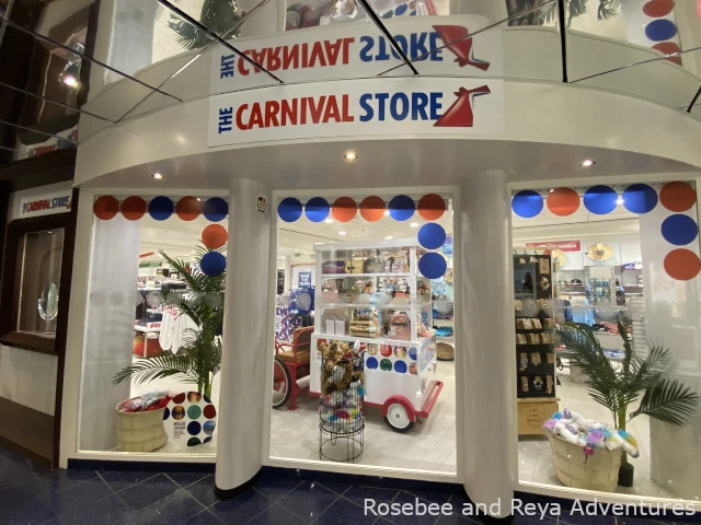 View of the Carnival Store in the Fun Shops on the Carnival Miracle