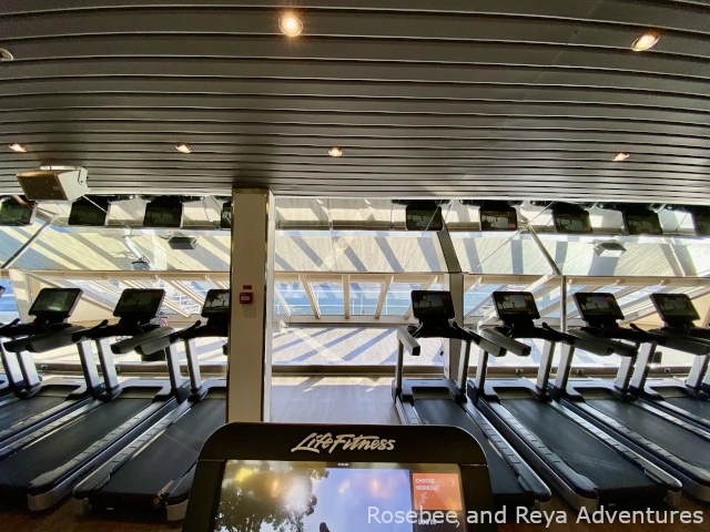 View from the gym in the Carnival Radiance