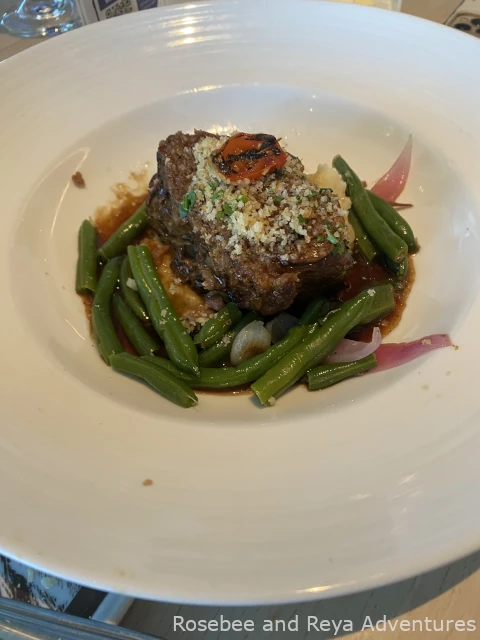 Braised Short Rib from the main dining room on the Carnival Radiance