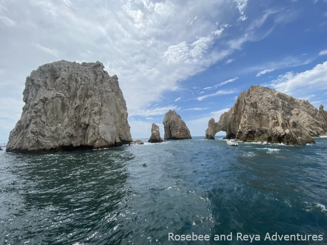 View of Los Frailes rock formation in Cabo San Lucas