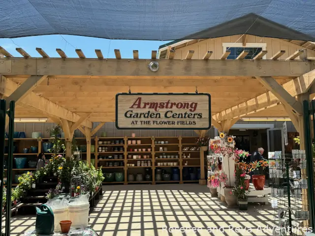 View of Armstrong Garden Center at the Flower Fields