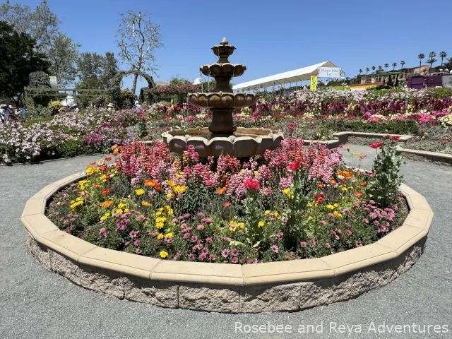 Fountain Garden at the Flower Fields of Carlsbad