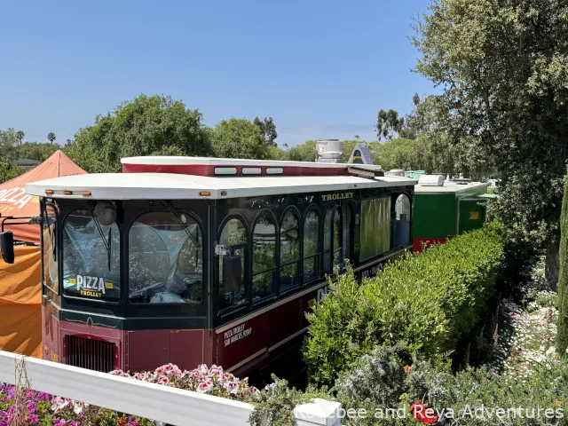 The Pizza Trolley at the Flower Fields of Carlsbad