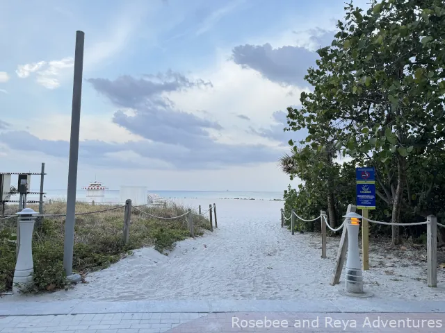 Beach Access Path from the Miami Boardwalk