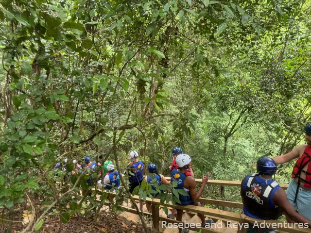 Line at Damajagua Waterfalls