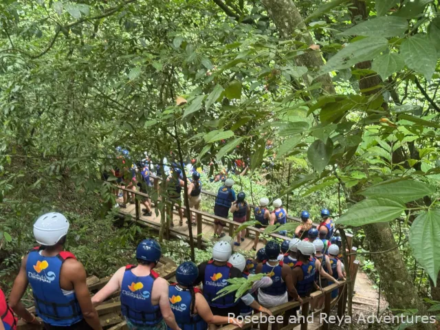 Line at Damajagua Waterfalls