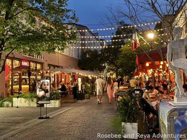 Espanola Way at night