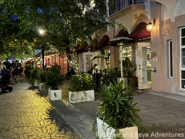 Espanola Way at night