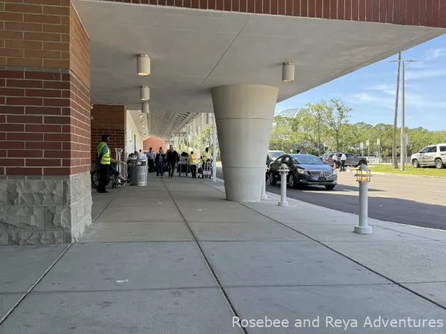 Luggage Drop Off Area at Port Tampa Bay Terminal 3