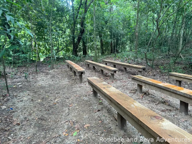 Rest area during the hike