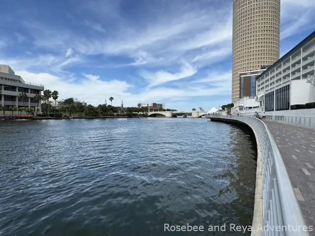 View of the path along the Riverwalk