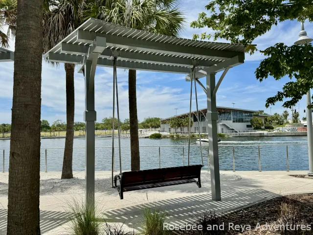 Swing along the Riverwalk