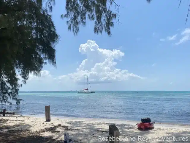 View of Rum Point Beach on Grand Cayman Island