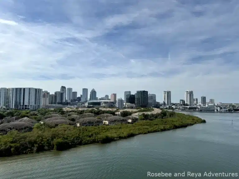 View of the Tampa skyline as we sail away from Tampa