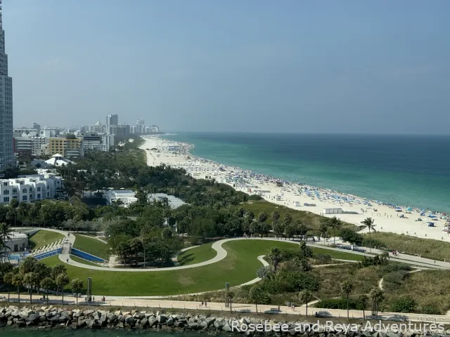 Aeries view of South Pointe Park