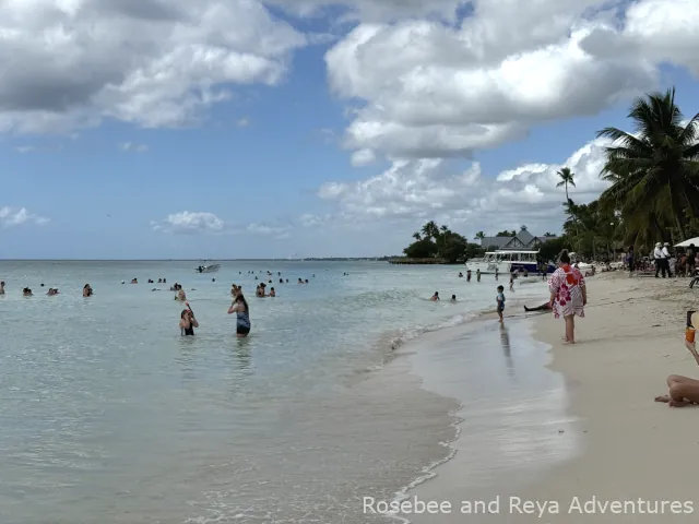 View of the beach at Bayahibe in La Romana.