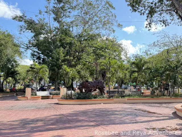 View of Central park in La Romana