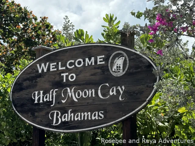 Half Moon Cay welcome sign