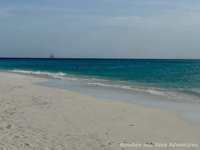 View of Eagle Beach in Aruba