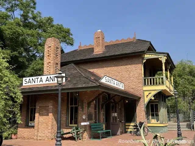 Picture of the outside of the Santa Anita Depot at the LA Arboretum