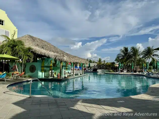 View of the swim up bar at the Margaritaville Pool at Grand Turk