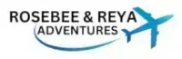 Rosby & Reya Adventures Logo with an airplane wrapping around the name.