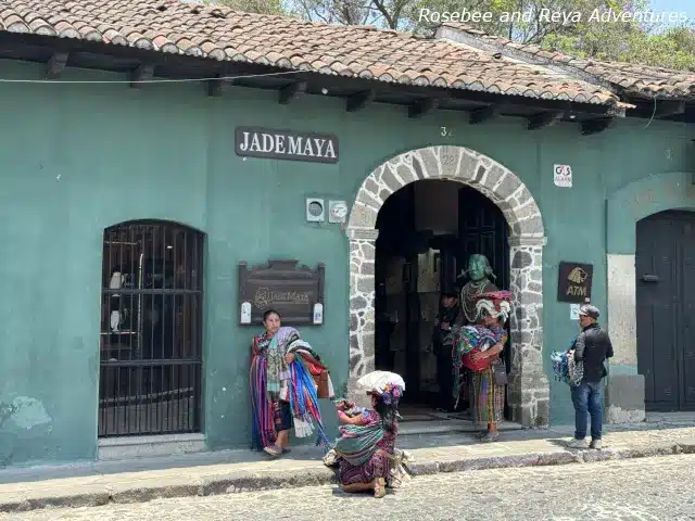 The outside of the Jade Maya in Antigua Guatemala.