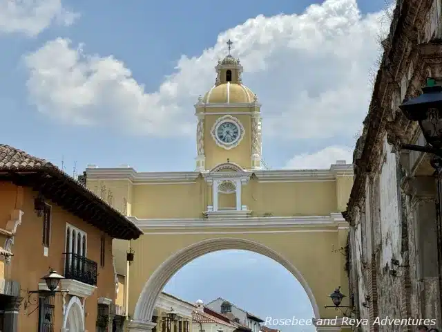 View of the Santa Catalina Arch in Antigua Guatemala