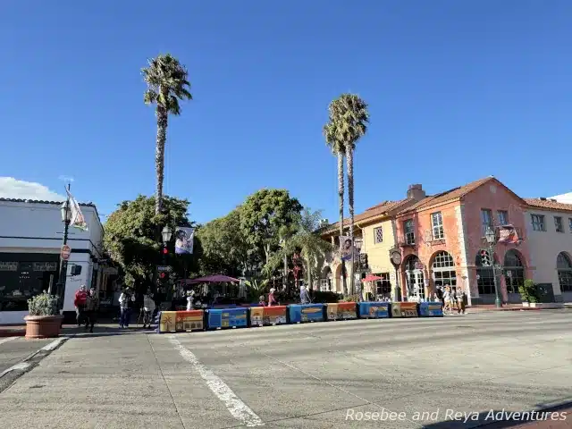 View of the start of the pedestrian only section of State Street