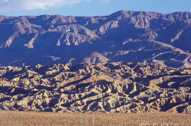 San Andreas Fault Line in the Coachella Valley
