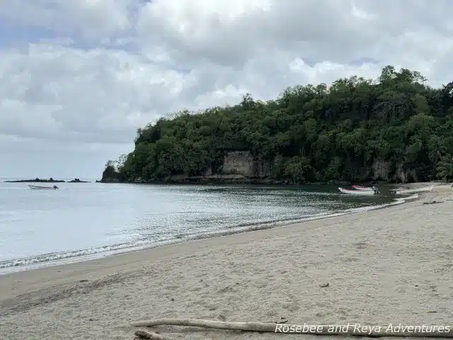 View of Anse La Raye Beach in St. Lucia