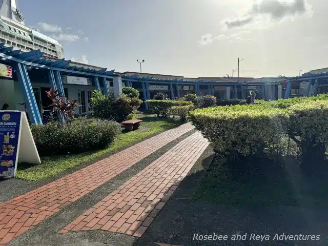 Shopping area at Pointe Seraphine at St. Lucia Cruise Port