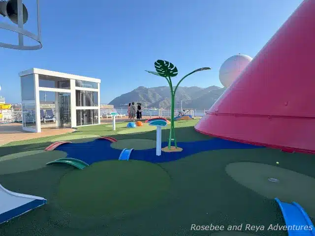 Mini Golf course on the Carnival Radiance