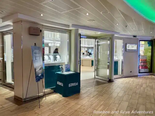 EFFY Jewelry Store on the Carnival Panorama