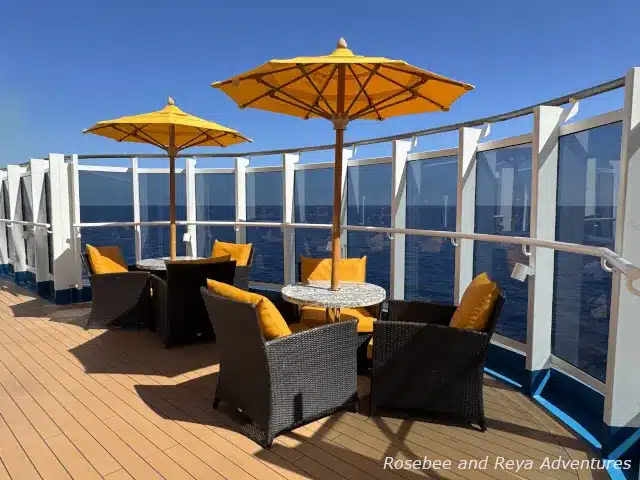 Outdoor Lanai on the Carnival Panorama