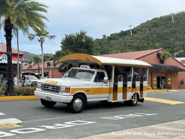 Open air taxi on St. Thomas