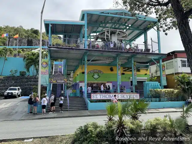 Entrance to the St. Thomas Sky Ride to Paradise Point