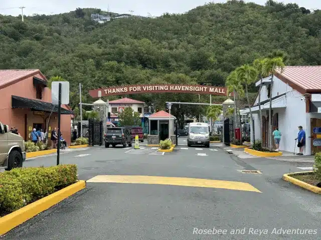 Thanks for visiting Havensight Mall sign in St. Thomas.
